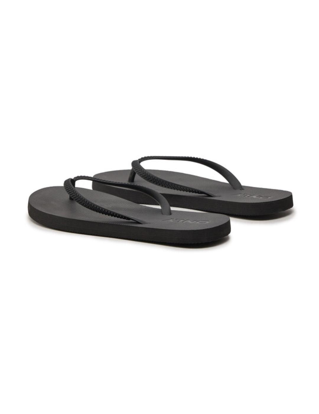 Chanclas de dedo Only Lucy negras de mujer