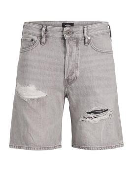 Bermuda Jack&Jones Chris gris rotos regular para hombre