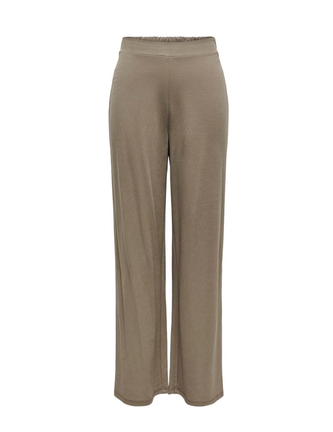 Pantalón de tela Only Jany beige corte regular para mujer