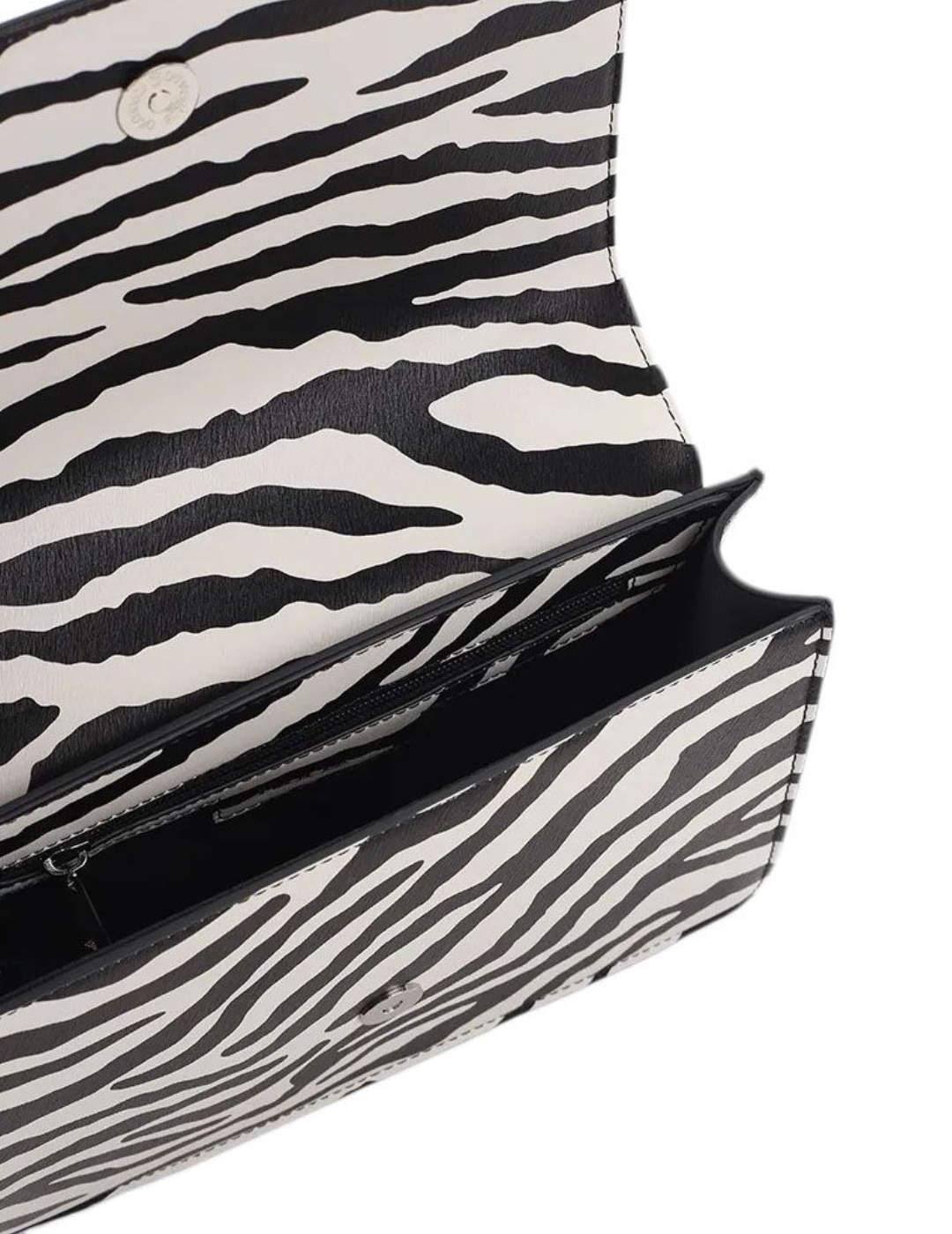 Bolso Replay bandolera estampado de cebra para mujer