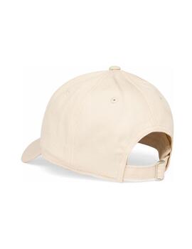 Gorra Replay beige lona logo blanco ajustable unisex