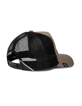 Gorra Replay caqui dibujo palmera de rejilla unisex