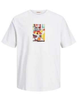 Camiseta Jack&Jones Noto Art blanco manga corta para hombre