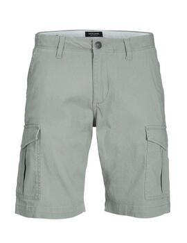 Bermuda Jack&Jones Joe cargo verde agua regular para hombre