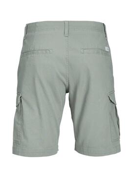 Bermuda Jack&Jones Joe cargo verde agua regular para hombre