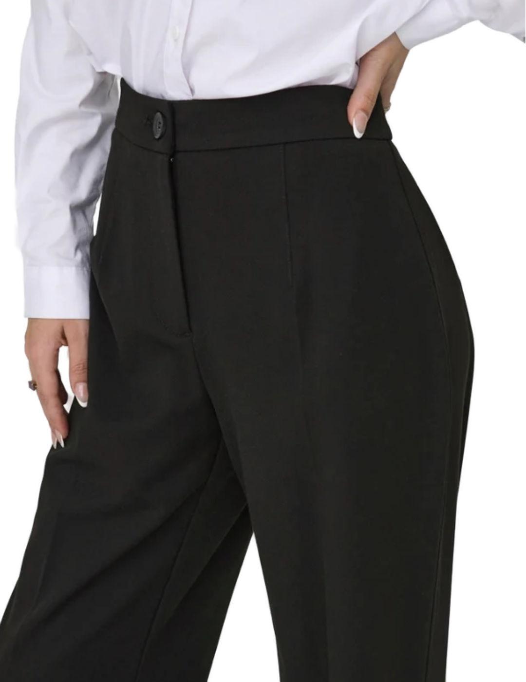 Pantalón Only Mia negro straight para mujer