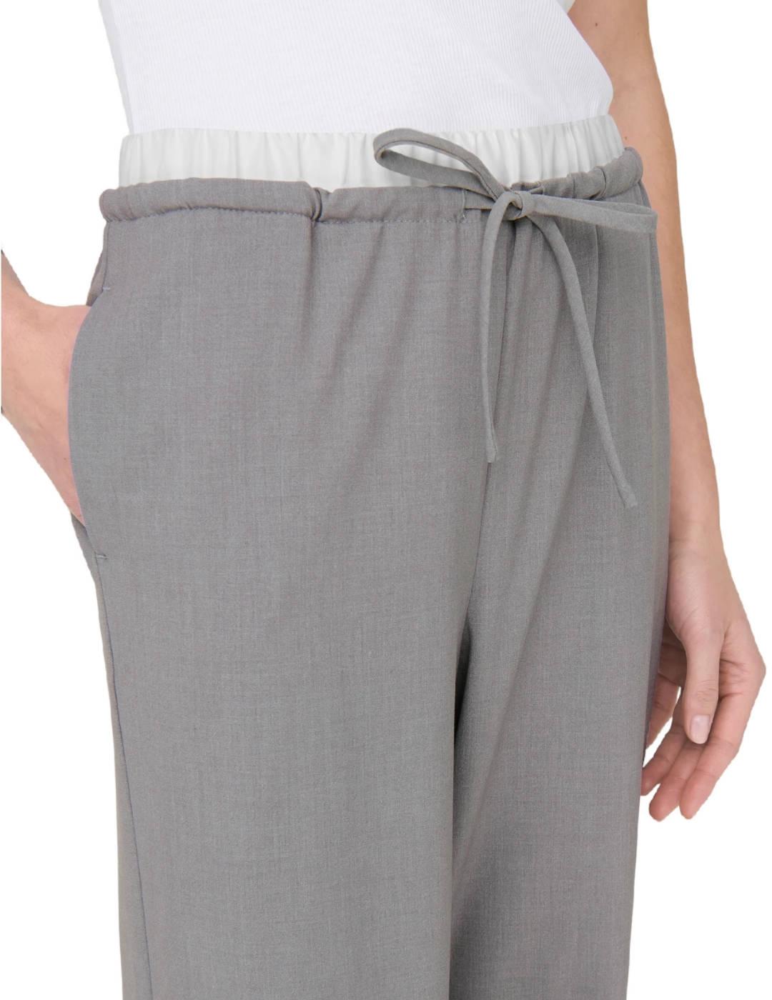 Pantalón de tela Only Tille gris claro para mujer