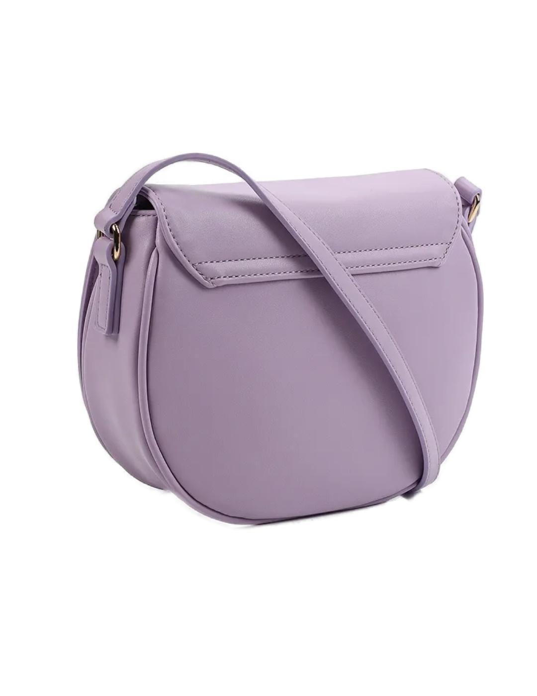 Bolso Replay bandolera lila medialuna de mujer