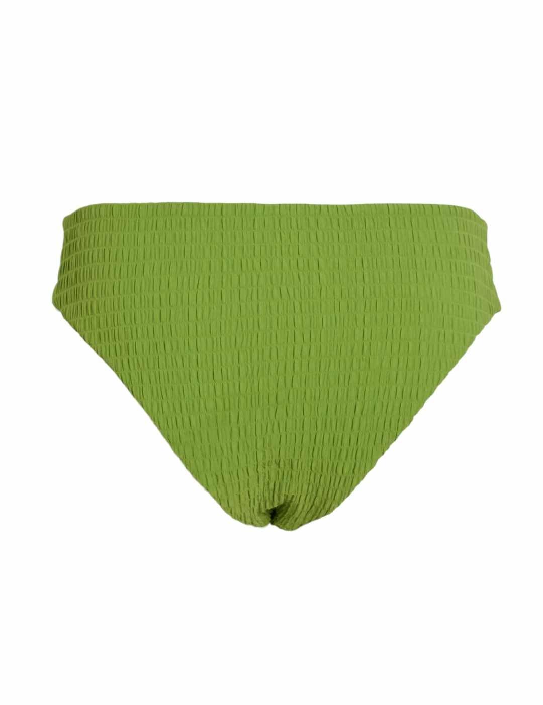 Braga bikini Vila Mikayla verde efecto arrugado para mujer