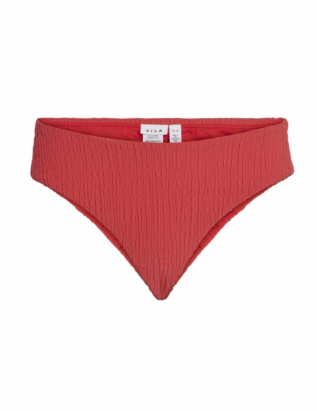 Braga bikini Vila Mikayla rojo efecto arrugado para mujer