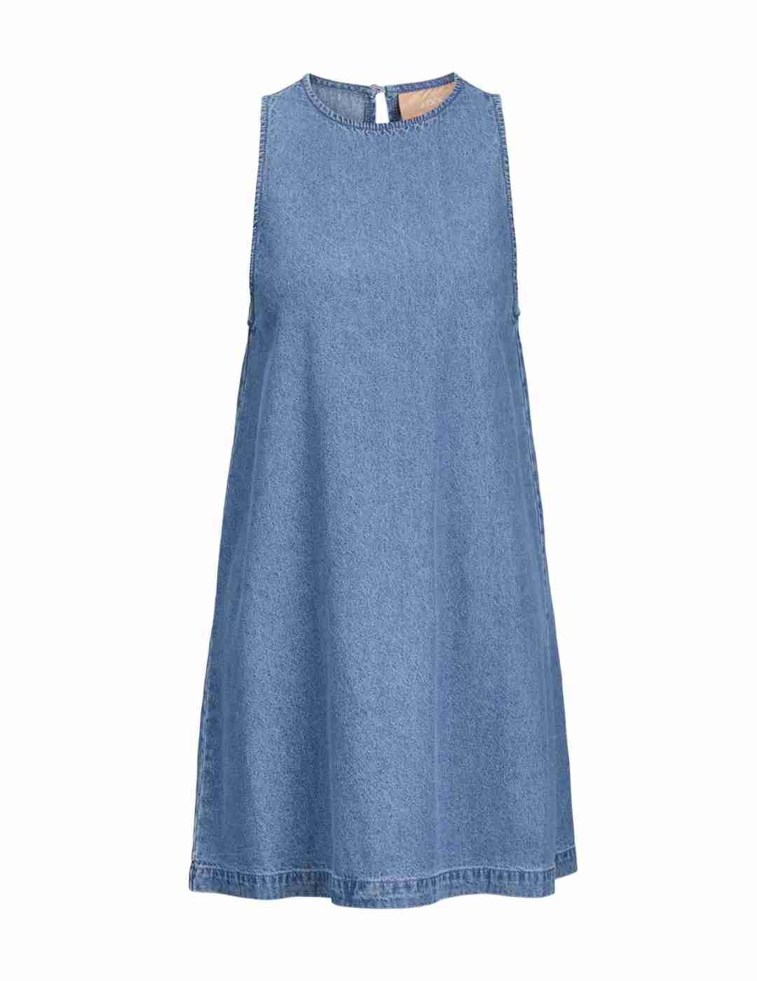 Vestido mini JJXX Maci denim azul para mujer