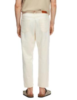 Pantalón vaquero Selected Crop relax crudo para hombre