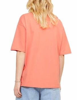 Camiseta JJXX Paige coral manga 3/4 para mujer