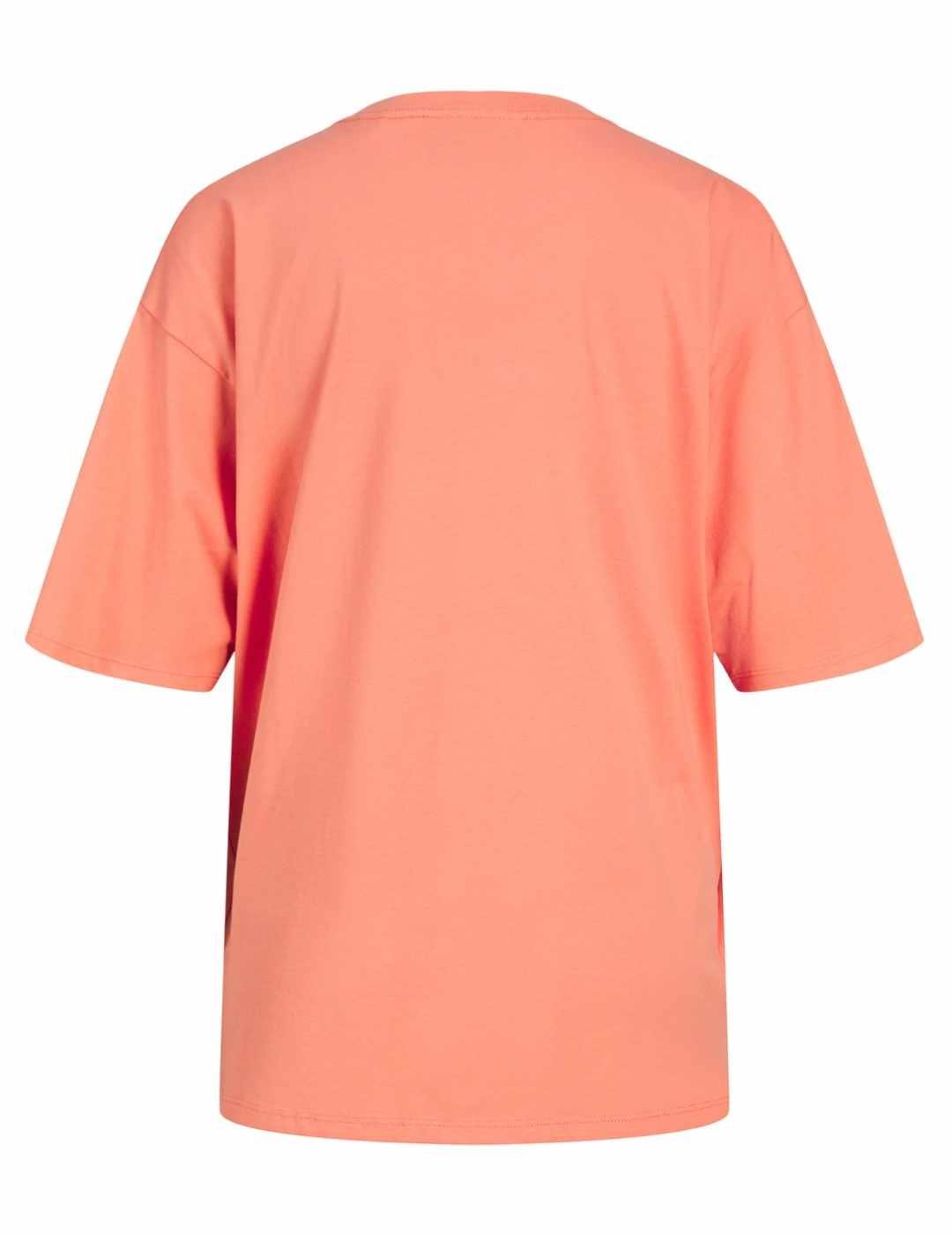 Camiseta JJXX Paige coral manga 3/4 para mujer