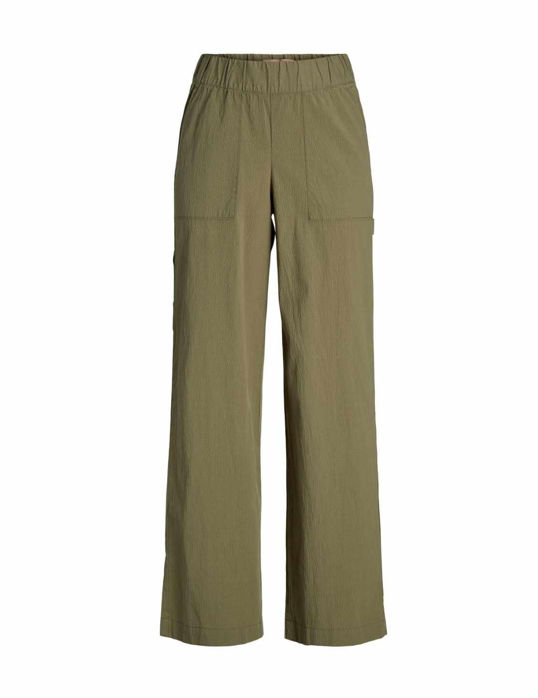 Pantalón JJXX Kaia verde wide para mujer