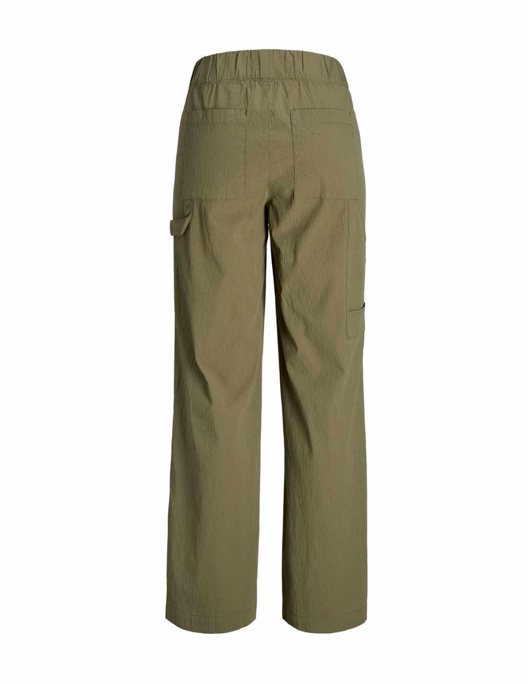 Pantalón JJXX Kaia verde wide para mujer