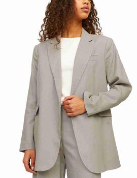 Chaqueta blazer JJXX Mary beige de lino para mujer