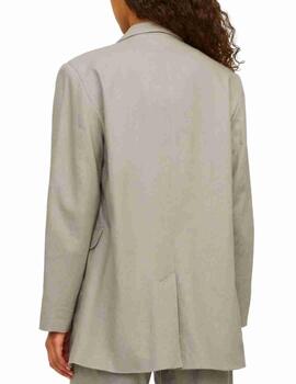 Chaqueta blazer JJXX Mary beige de lino para mujer