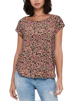 Blusa Only Vic flores manga corta de mujer