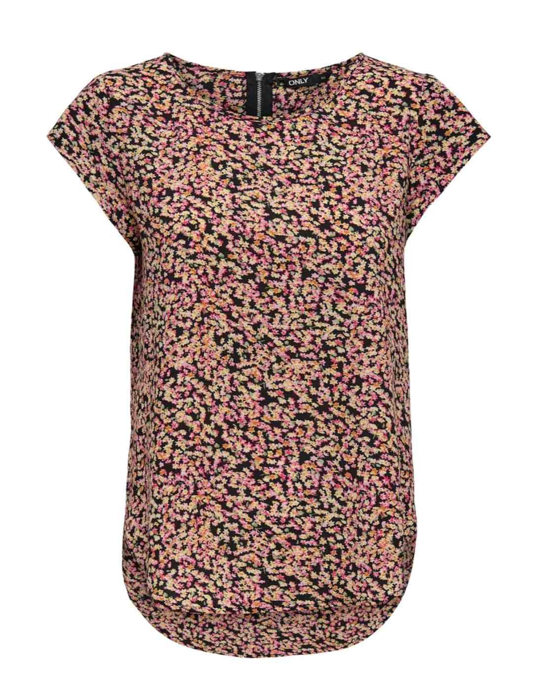 Blusa Only Vic flores manga corta de mujer