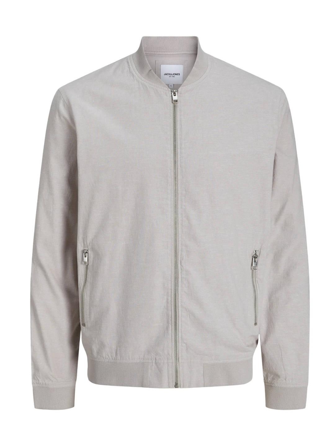 Chaqueta bomber Jack&Jones Summer gris para hombre