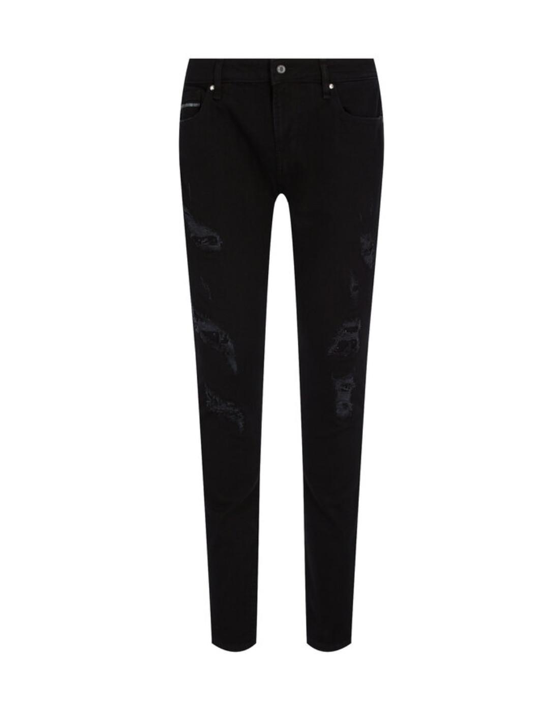 Pantalón vaquero Guess Miami negro skinny para hombre