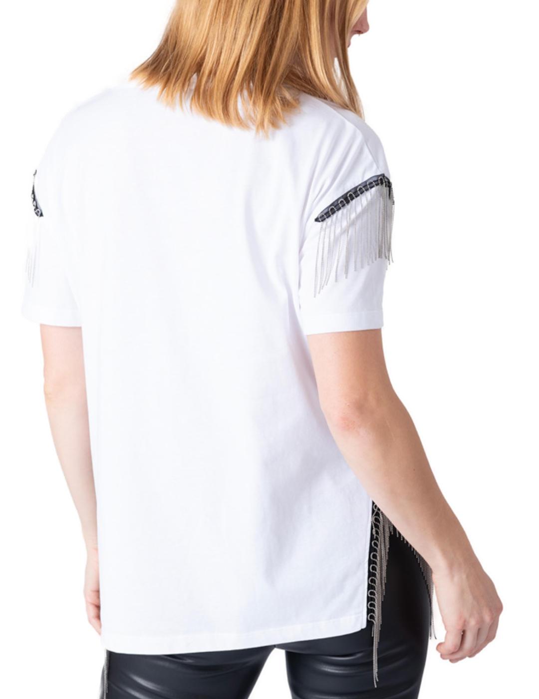 Camiseta Animosa Dressed for blanco manga corta para mujer
