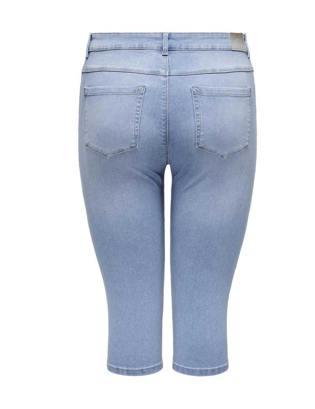 Bermuda Only Carmakoma Augusta azul claro skinny para mujer