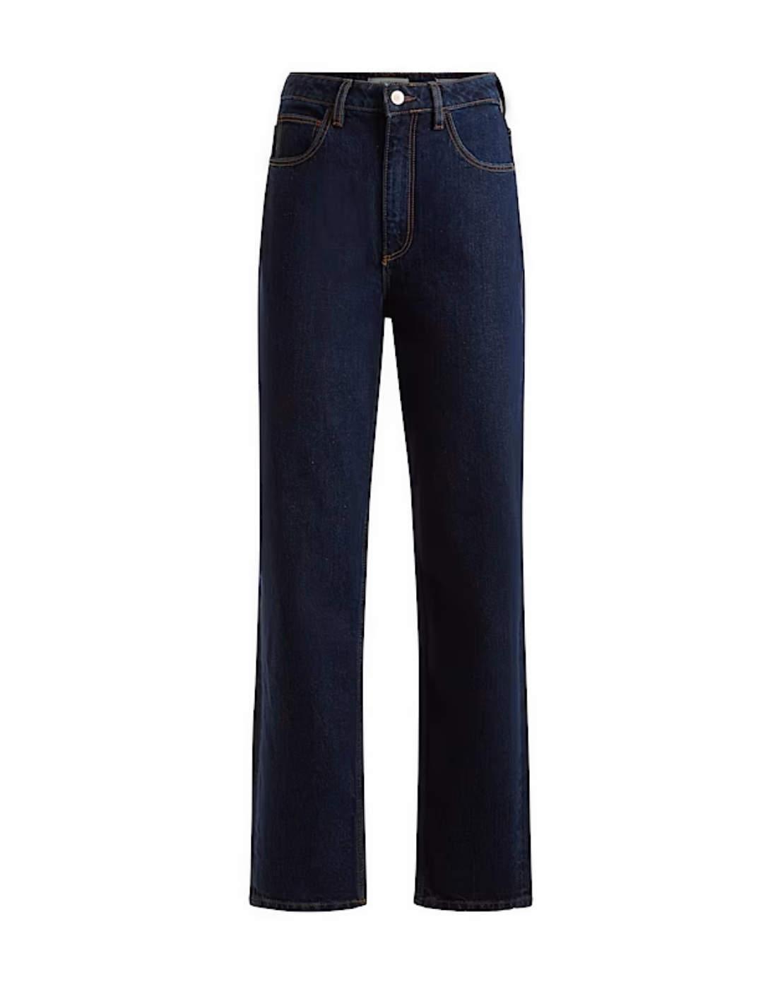 Pantalón vaquero Guess Mom Jean azul marino para mujer