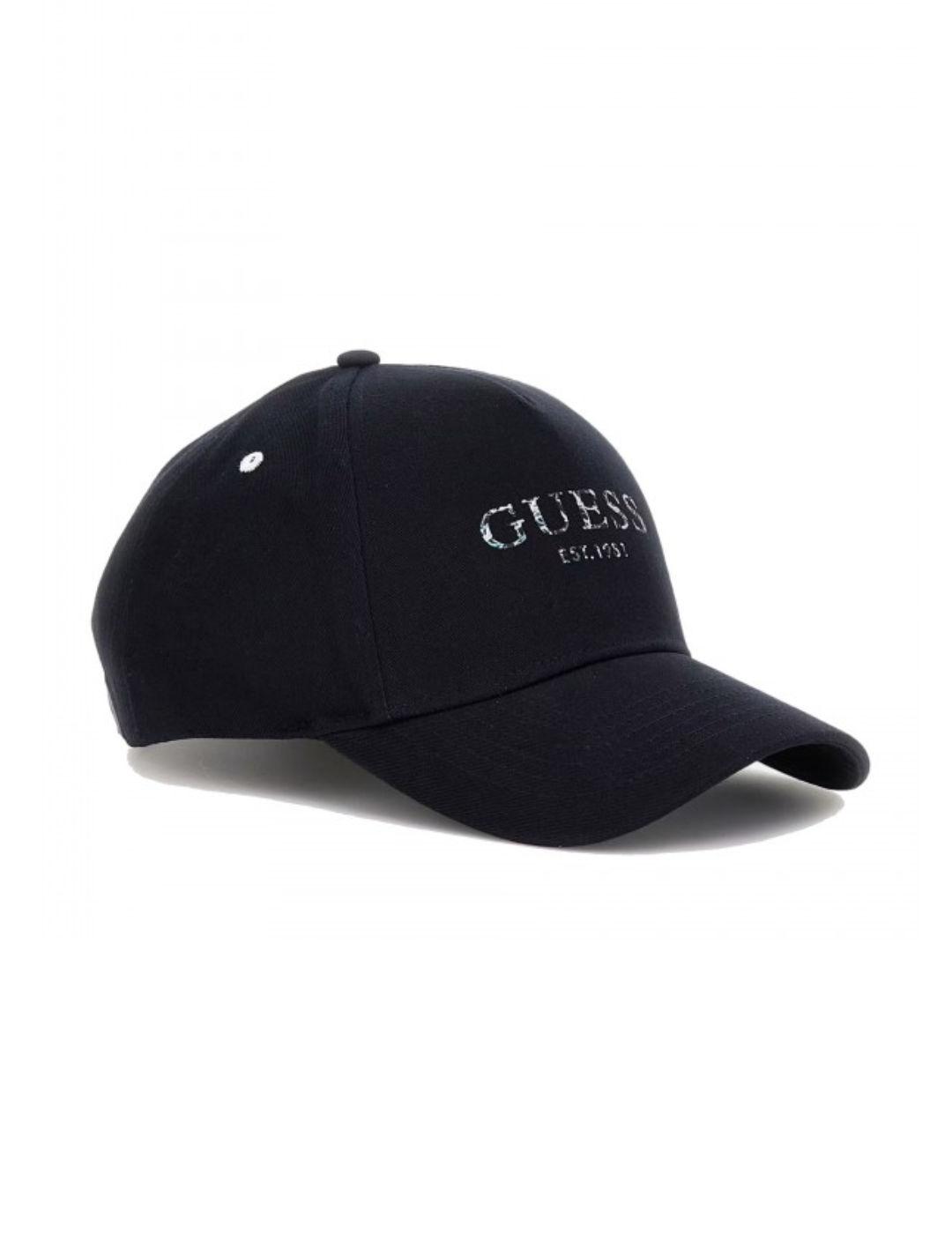 Gorra béisbol Guess Logo marino tropical para hombre