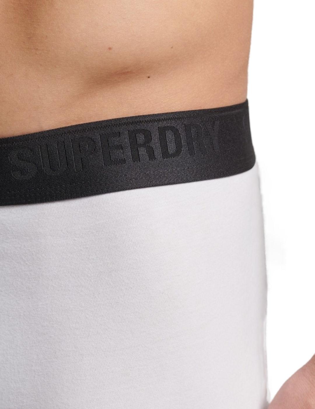 Íntimo Superdry pack3 gris negro y blanco para hombre