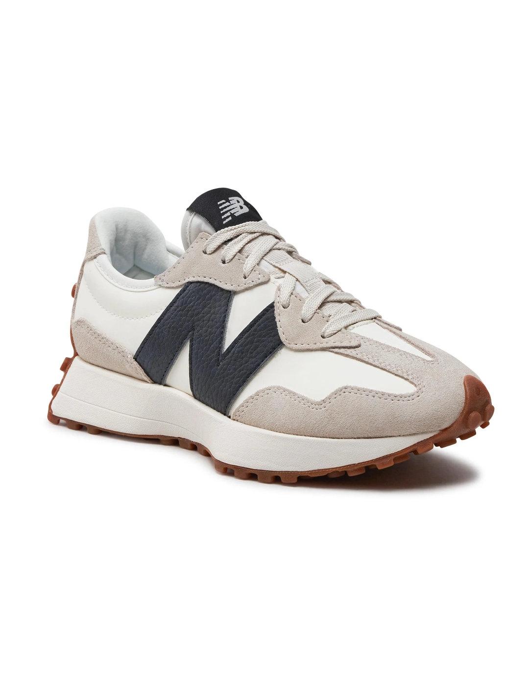 Zapatillas New Balance 327 blanca negra unisex-Sf