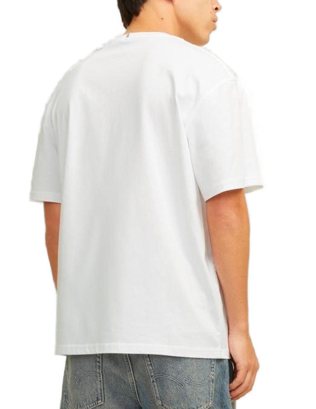 Camiseta Jack&Jones Frederik blanca manga corta para hombre