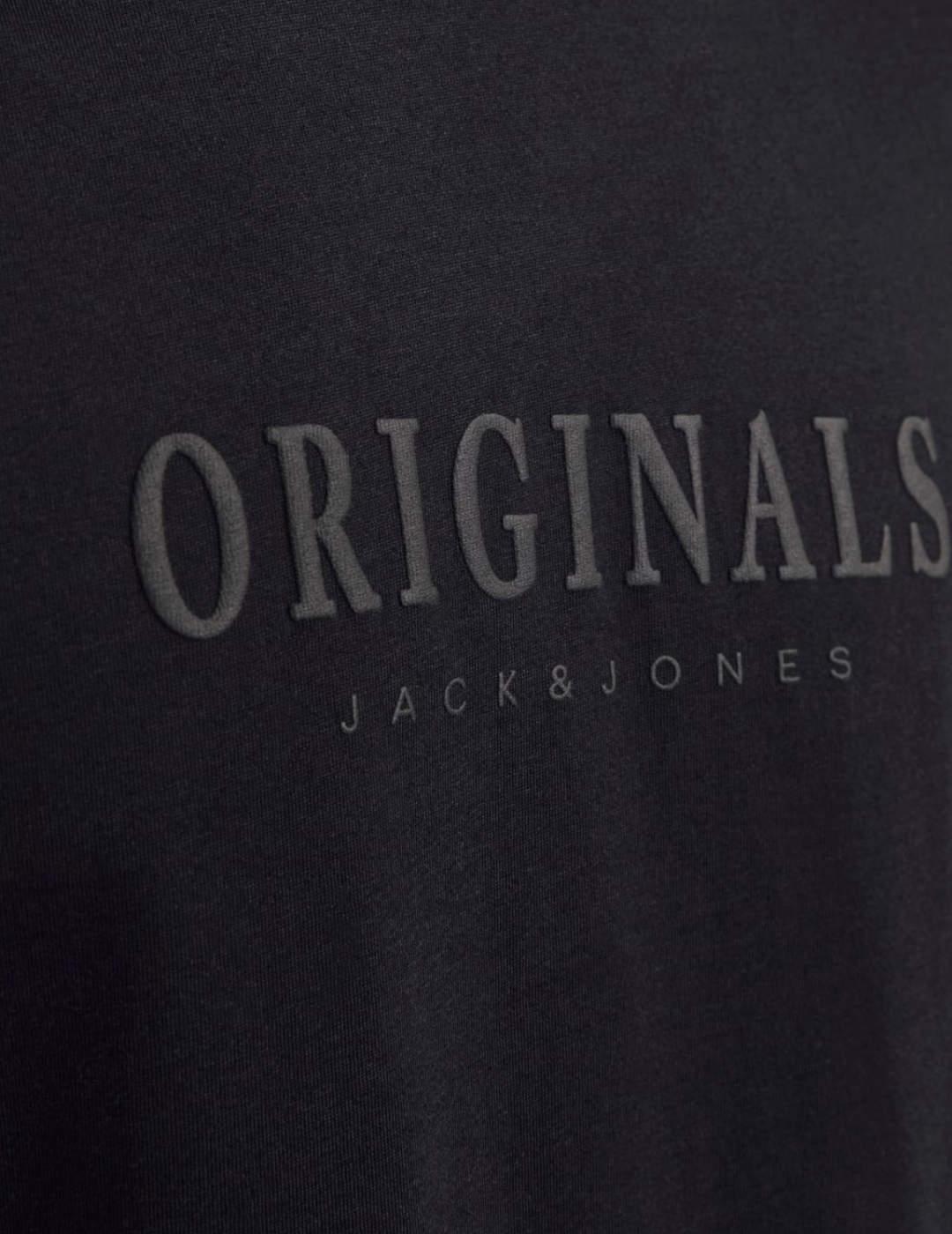 Camiseta Jack&Jones Frederik negro manga corta para hombre