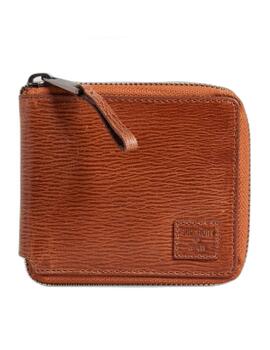 Cartera Superdry Boston con cremallera camel para hombre