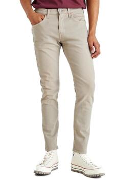 Pantalón vaquero Levi´s 512 slim taper beige de hombre