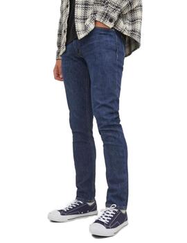 Pantalón vaquero Jack&Jones Evan azul marino Slim de hombre