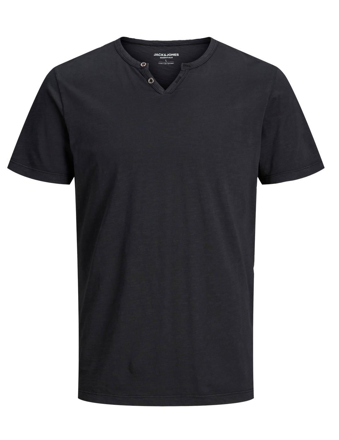 Camiseta Jack&Jones Esplit negra de manga corta para hombre