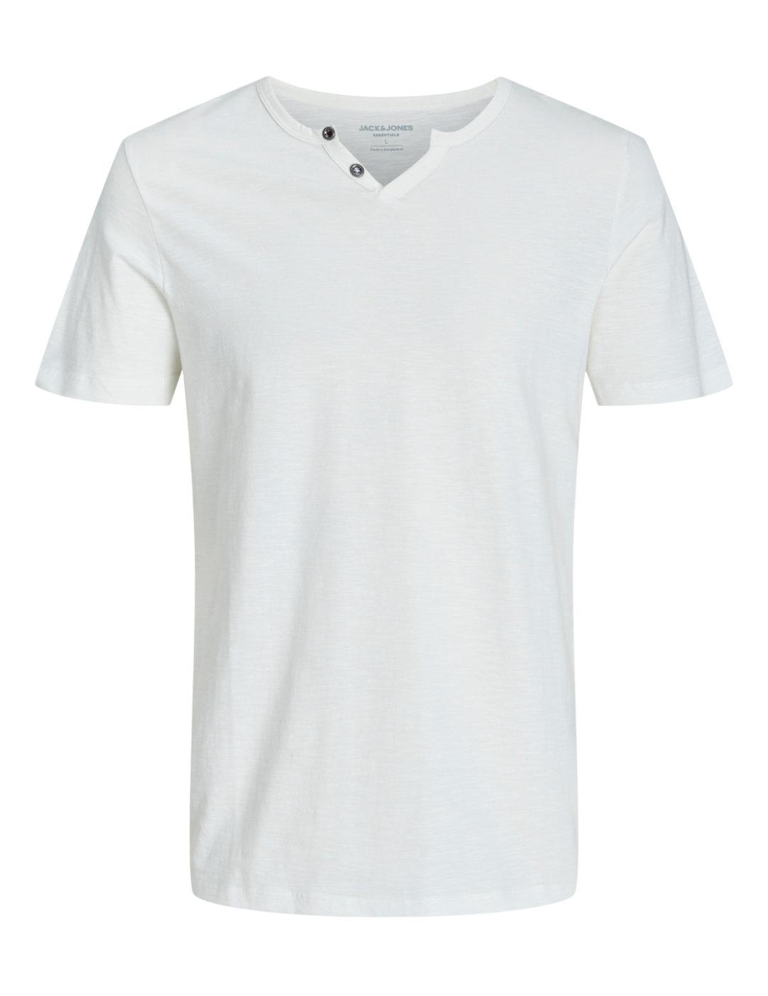 Camiseta Jack&Jones Esplit blanca de manga corta para hombre