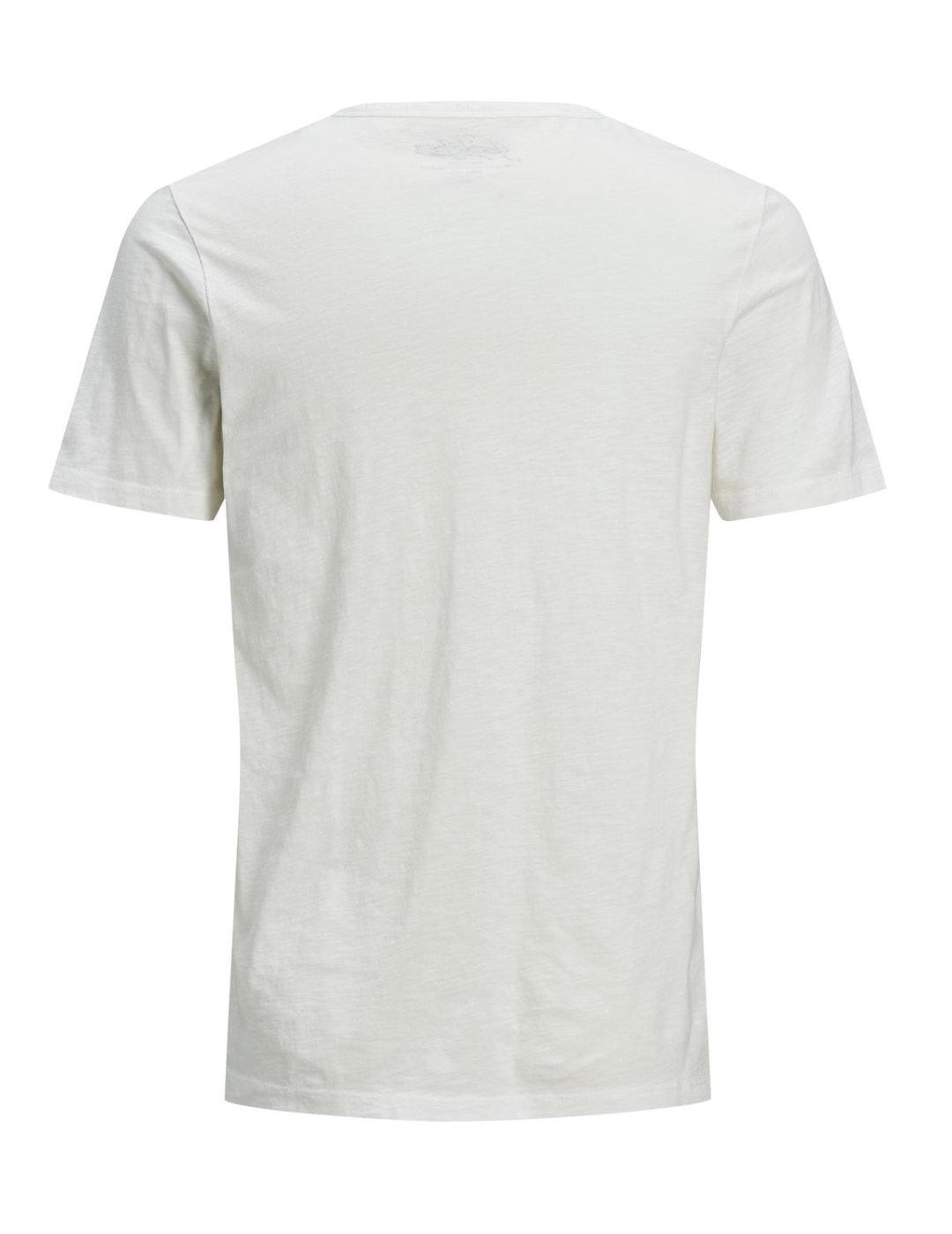 Camiseta Jack&Jones Esplit blanca de manga corta para hombre