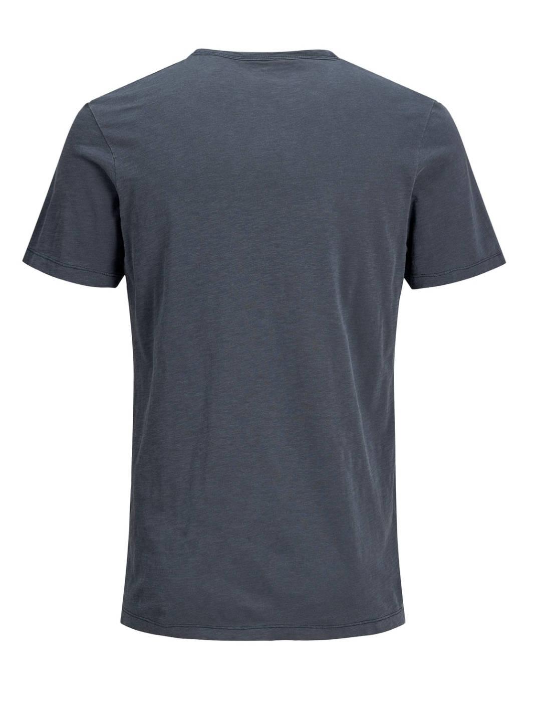 Camiseta Jack&Jones Esplit marino de manga corta para hombre