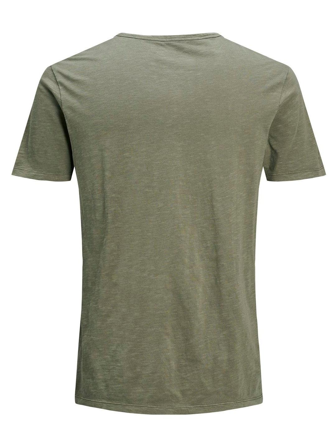 Camiseta Jack&Jones Esplit verde de manga corta para hombre