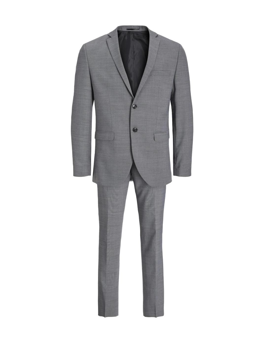 Traje Jack&Jones Solaris gris claro jaspeado Slim de hombre