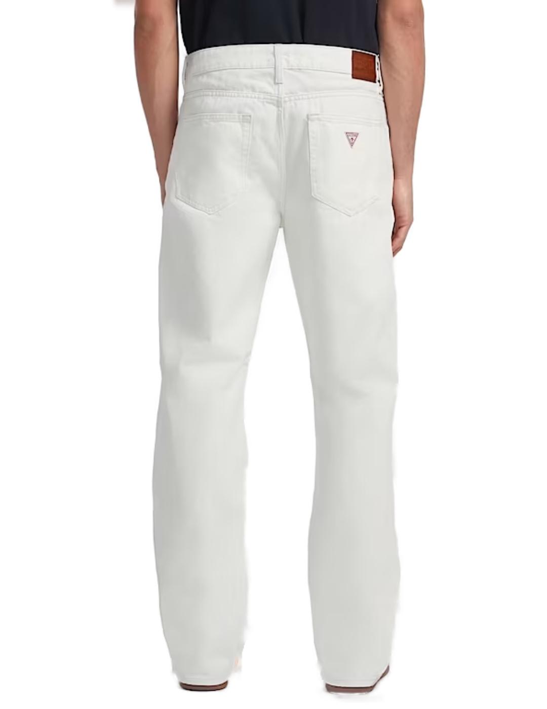 Pantalón vaquero Guess Jeans blanco regular para hombre