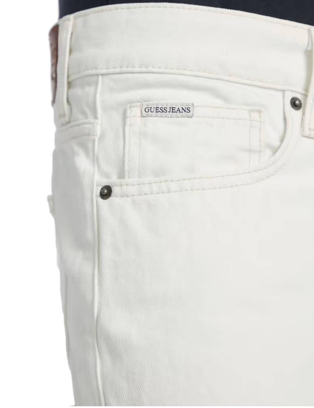 Pantalón vaquero Guess Jeans blanco regular para hombre