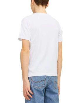 Camiseta Jack&Jones Junior Logo blanco manga corta de niño