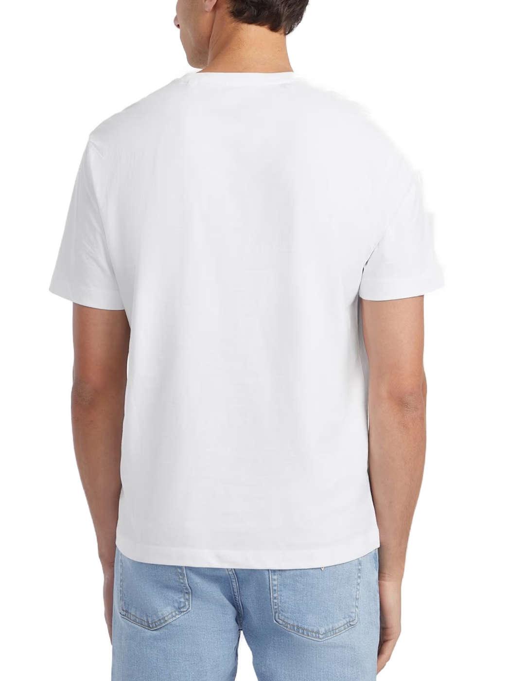 Camiseta Guess Jeans Logo blanca manga corta para hombre