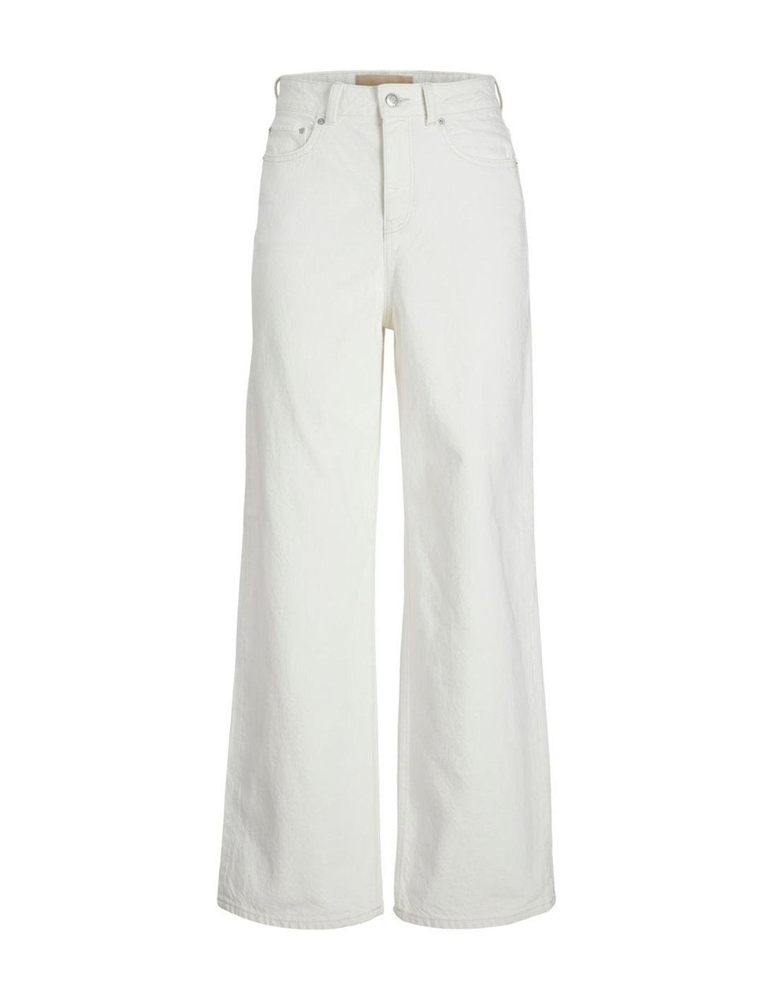 Pantalón vaquero JJXX Tokyo blanco wide para mujer