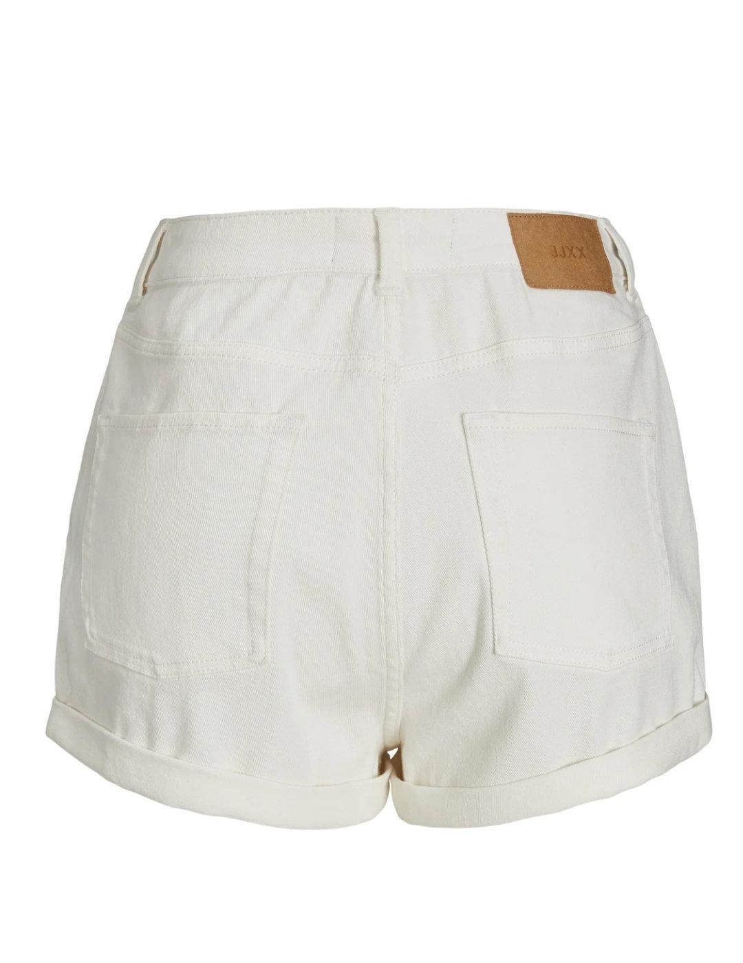 Short denim JJXX Hazel beige straight para mujer