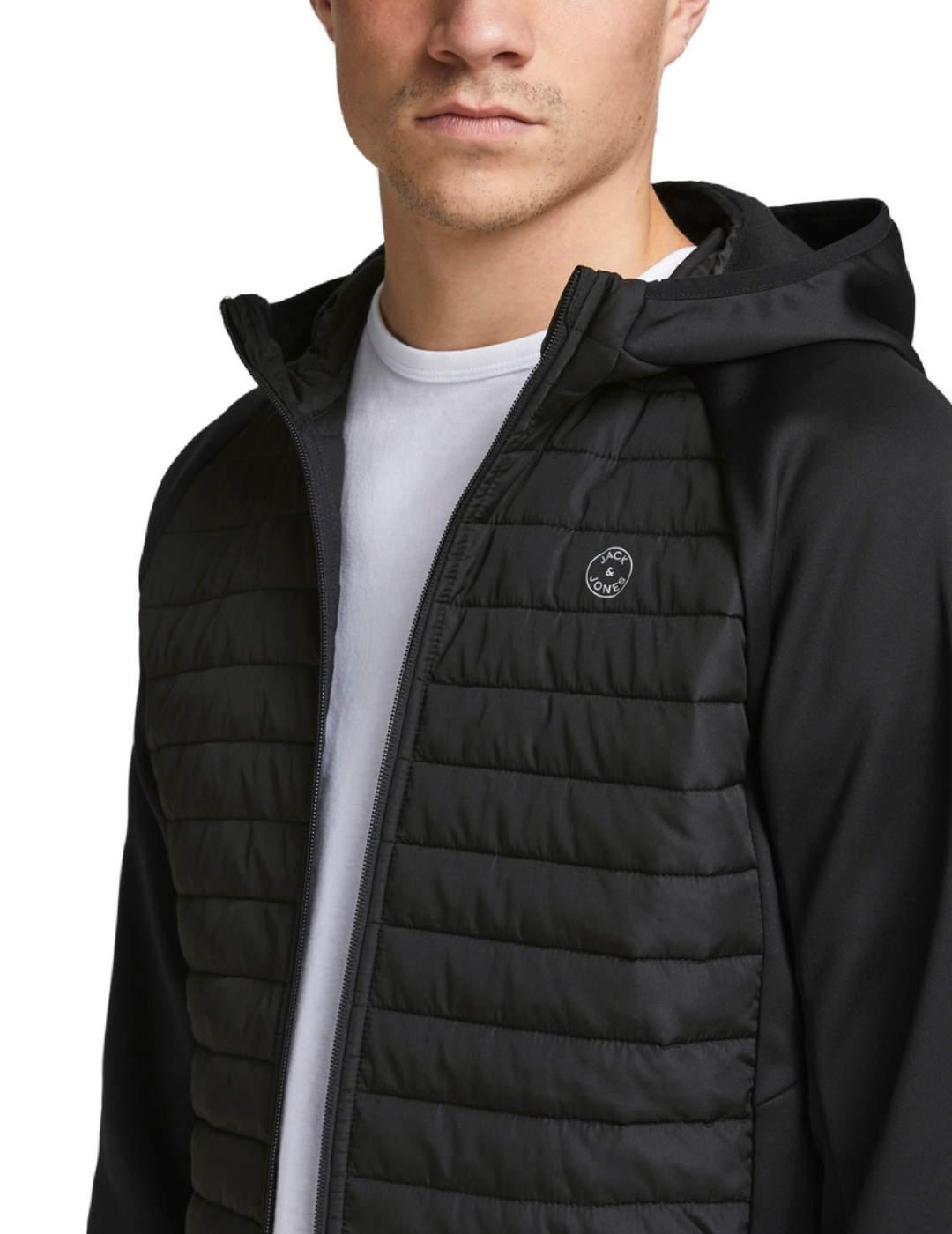 Chaqueta Jack&Jones Multi negra guateada para hombre